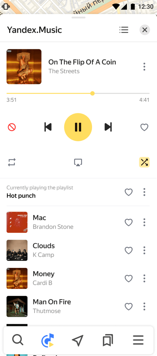 Yandex Navigator, screen 5